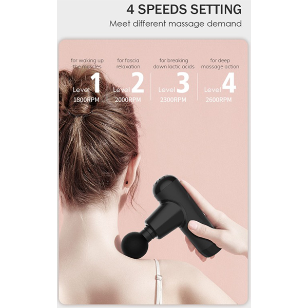 Массажер перкуссионный Meridien, SAKURA, черный