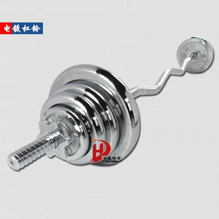 Штанга изогнутая. Хромированная. Вес 20 кг.