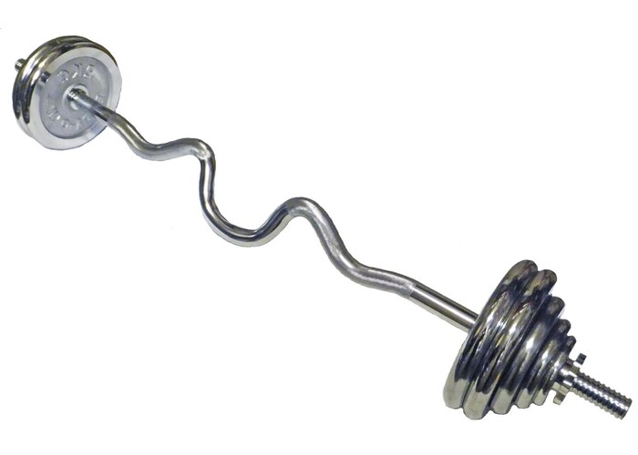 Штанга. W образная. Хромированная. Вес 35 кг.