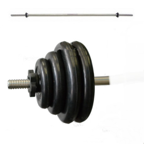 Штанга разборная, прорезиненная. Вес 40 кг