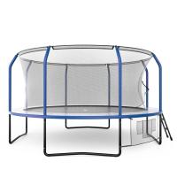 Батут UNIX Line Премиальный с играми / Supreme Game 14 ft (427 см) синий