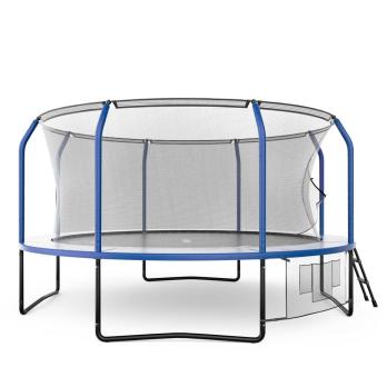 Батут UNIX Line Премиальный с играми / Supreme Game 14 ft (427 см) синий