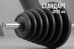 Диск 51 мм. чугунный окрашенный 2,5 кг, VictoryFit VF-SC510250