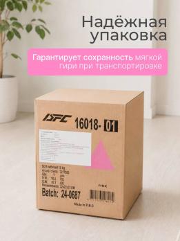 Гиря 10 кг мягкая DFC розовая