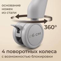 Стул для кормления UNIX Kids Torino светло-серый