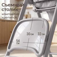 Стул для кормления UNIX Kids Torino светло-серый