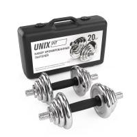 Набор гантелей UNIX Fit в кейсе 20 кг