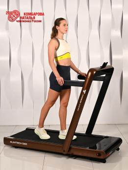 Беговая дорожка Titanium Masters Slimtech S60, коричневая