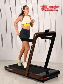 Беговая дорожка Titanium Masters Slimtech S60, коричневая