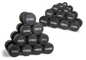 Набор гантелей КРУГЛЫХ (пары) от 2,5-25 кг VF-SET275-R (Шаг=2,5 кг Всего: 20 шт 275 кг)