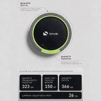 Батут каркасный 360см (12фут), SCHOLLE, JUMPER, с защитной сеткой и лестницей, зеленый