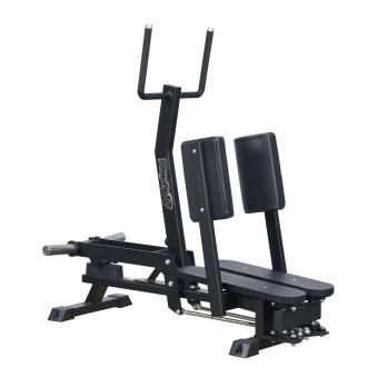 Разведение ног стоя на свободных весах Gymleco 062