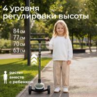 Самокат UNIX Kids Urban городской, зеленый