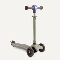 Самокат UNIX Kids Light с подсветкой, зеленый
