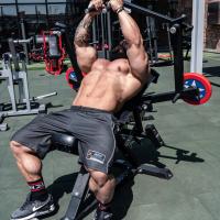 Баттерфляй лежа с изменяемым углом наклона на свободных весах Gymleco 023 (Пек Флай)
