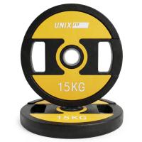 Диск уретановый c хватом UNIX Fit PRO 15 кг, 51 мм, 1 шт.