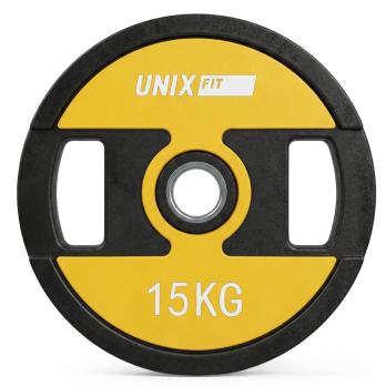 Диск уретановый c хватом UNIX Fit PRO 15 кг, 51 мм, 1 шт.
