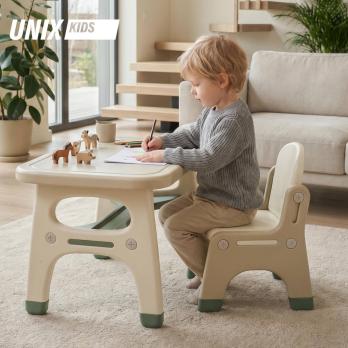 Стол со стулом UNIX Kids Dino / Дино зеленый