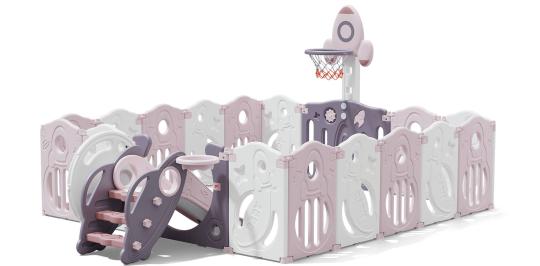 Манеж UNIX Kids SUPREME Space 200x200 Rose