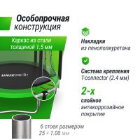 Батут UNIX Line Simple 6 ft (183 см) с внутренней защитной сеткой, зеленый