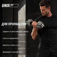 Набор гантелей UNIX Fit в кейсе 15 кг