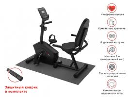 Горизонтальный велотренажер UNIX Fit BR-340 компактный / Compact