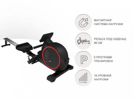 Гребной тренажер UNIX Fit механическая нагрузка / Techno Rower 410