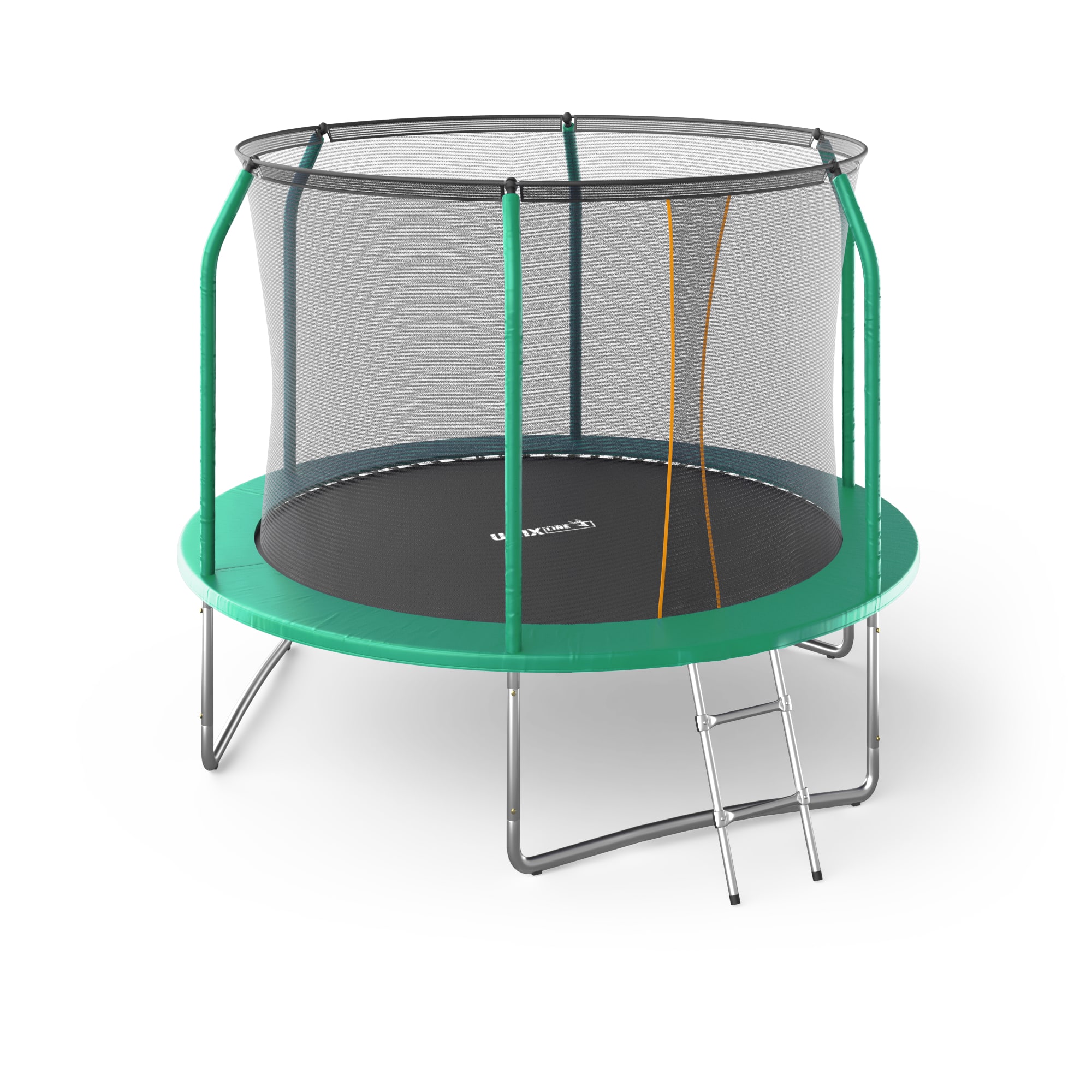 Батут UNIX Line Премиальный / Supreme Basic 8 ft (244 см) зеленый
